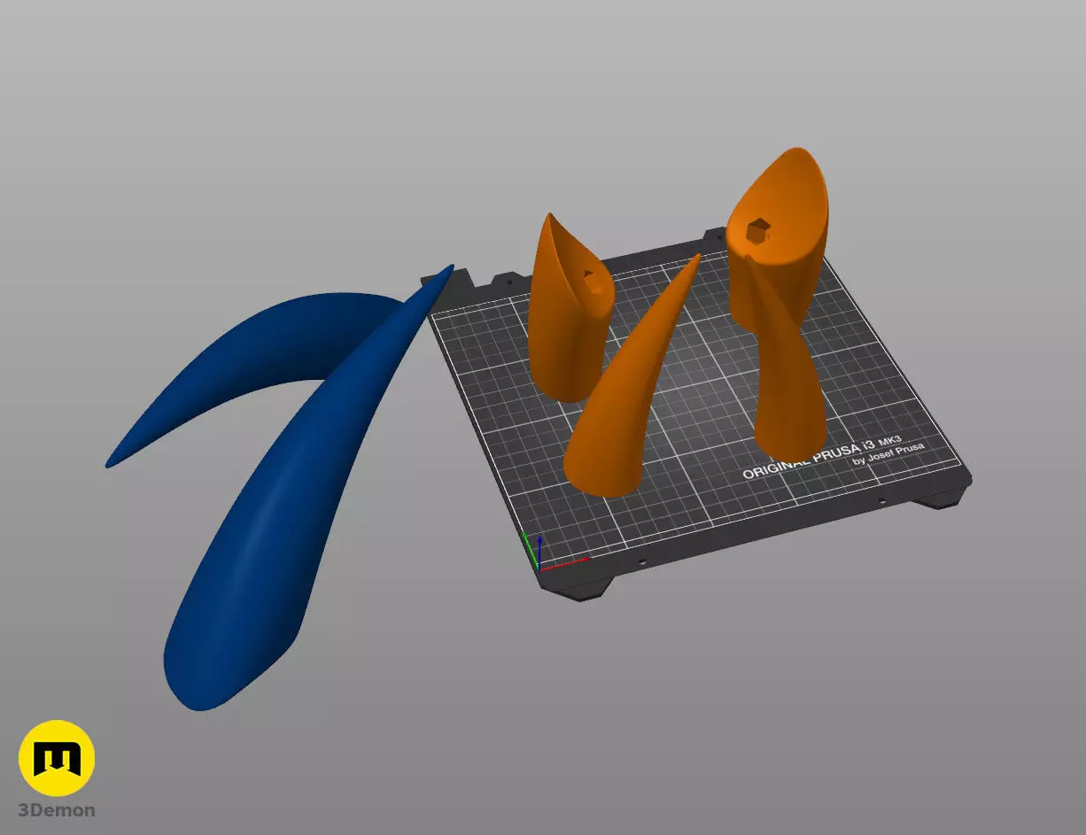 Hornet and Ghost Cosplay Horns - Hollow Knight 3D print model_4