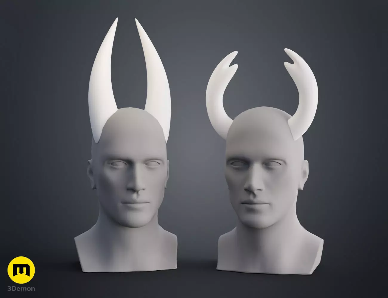 Hornet and Ghost Cosplay Horns - Hollow Knight 3D print model_12