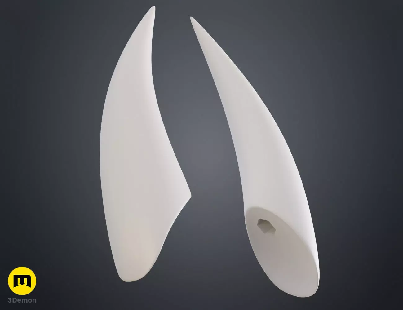 Hornet and Ghost Cosplay Horns - Hollow Knight 3D print model_16