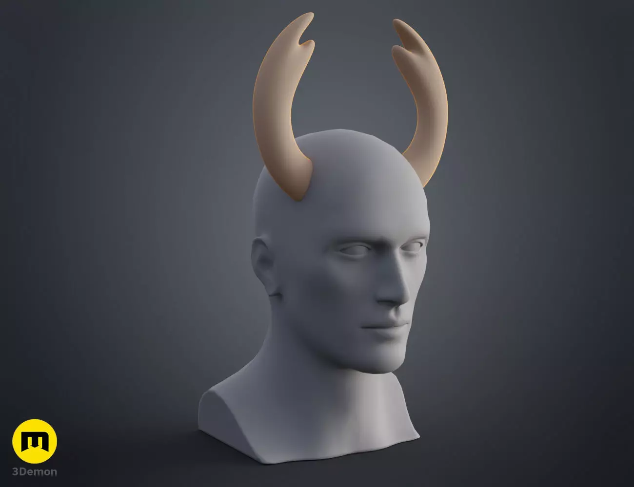 Hornet and Ghost Cosplay Horns - Hollow Knight 3D print model_8