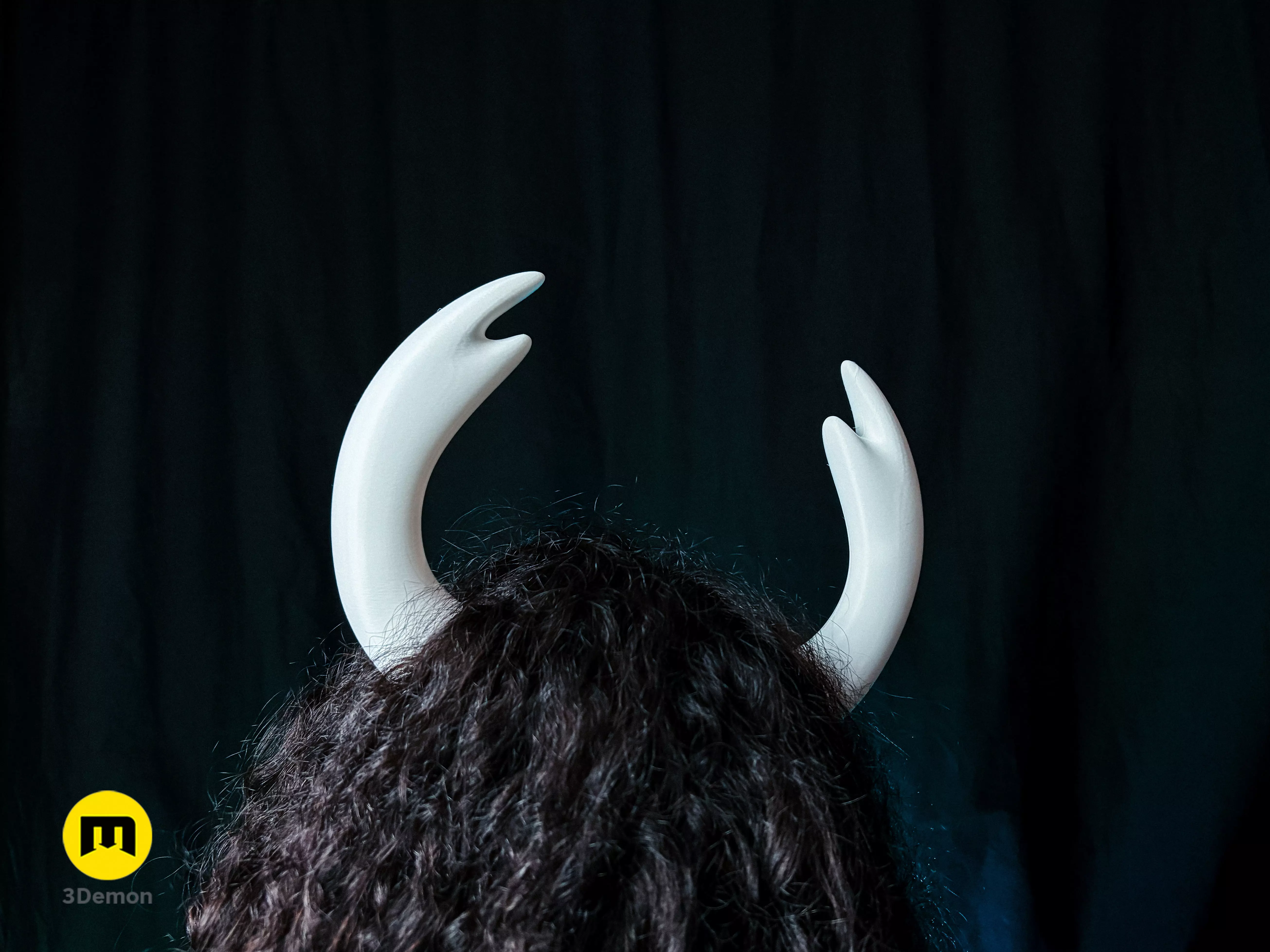 Hornet and Ghost Cosplay Horns - Hollow Knight 3D print model_6