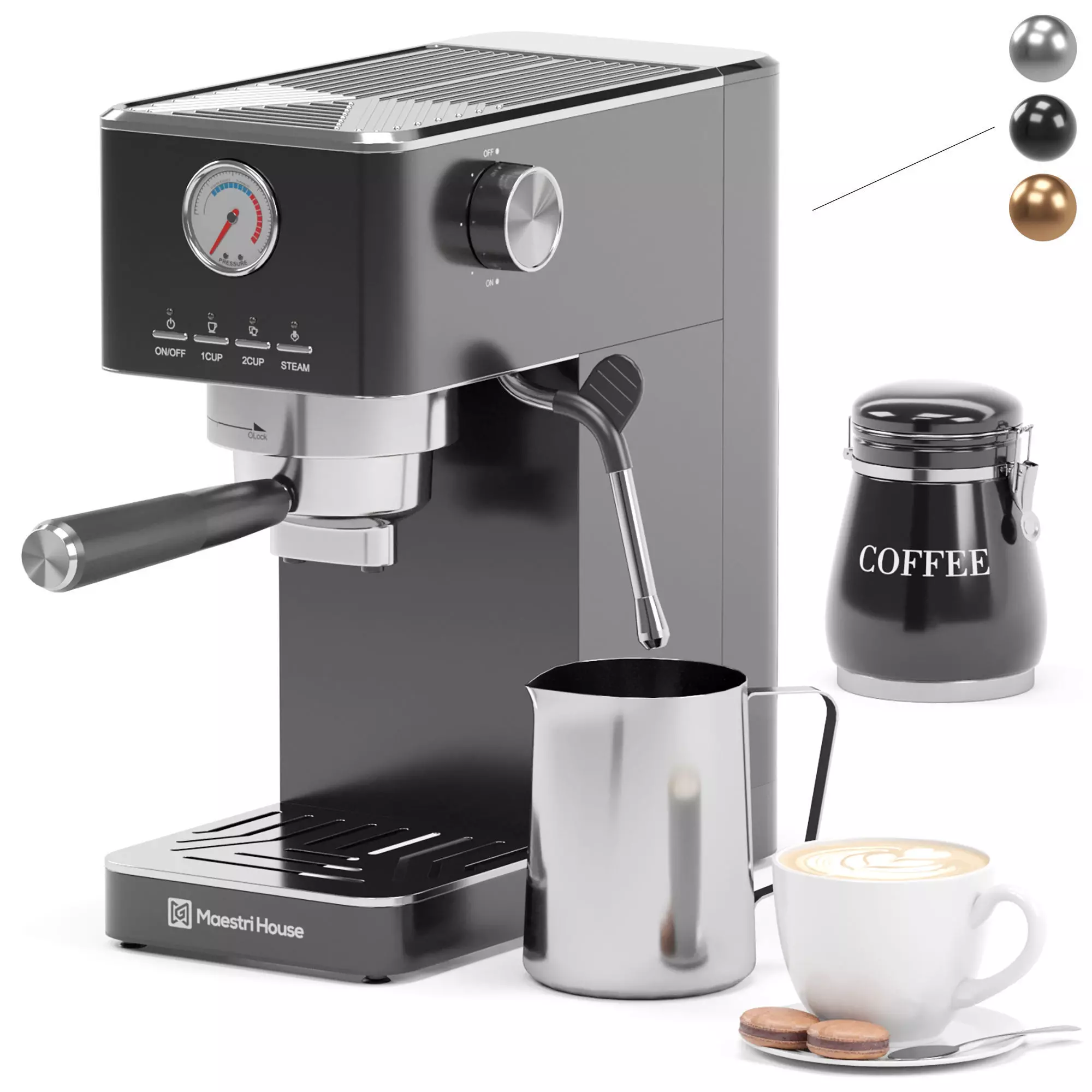 MAESTRI HOUSE espresso coffee machine 3D model_1