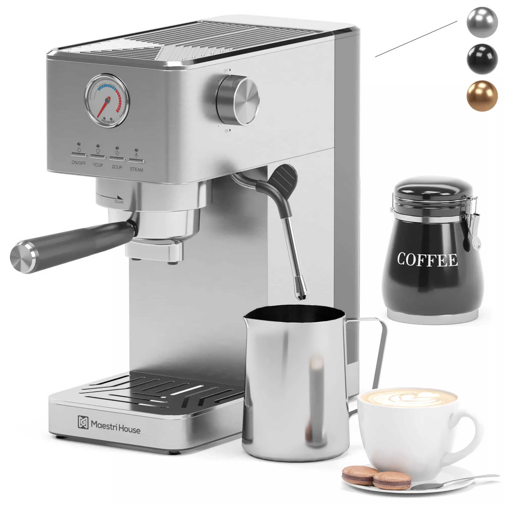 MAESTRI HOUSE espresso coffee machine 3D model_2