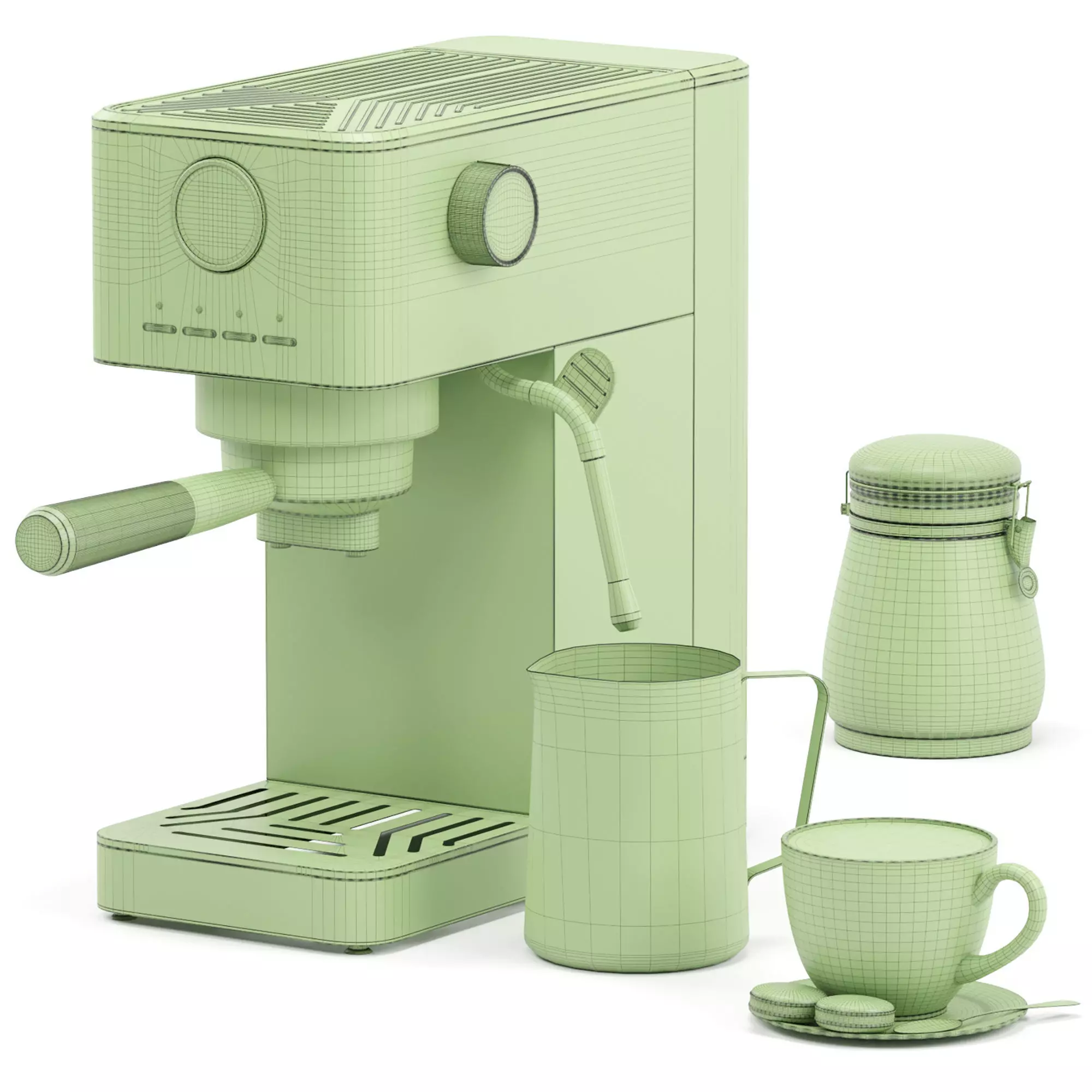 MAESTRI HOUSE espresso coffee machine 3D model_6