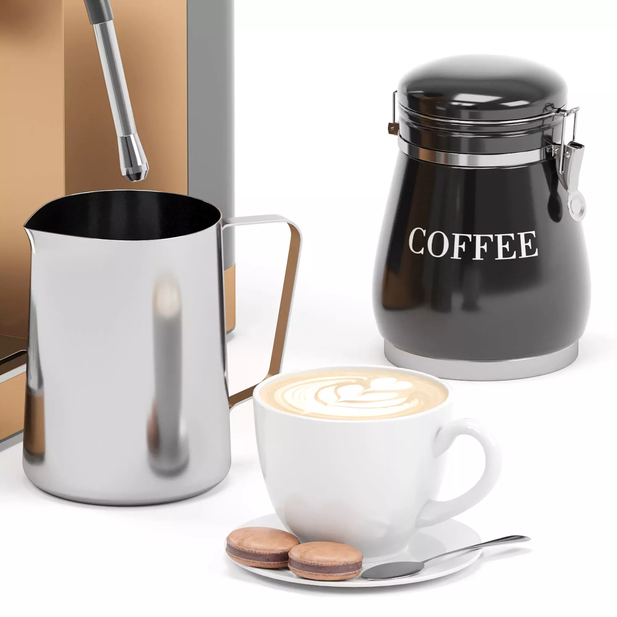 MAESTRI HOUSE espresso coffee machine 3D model_4