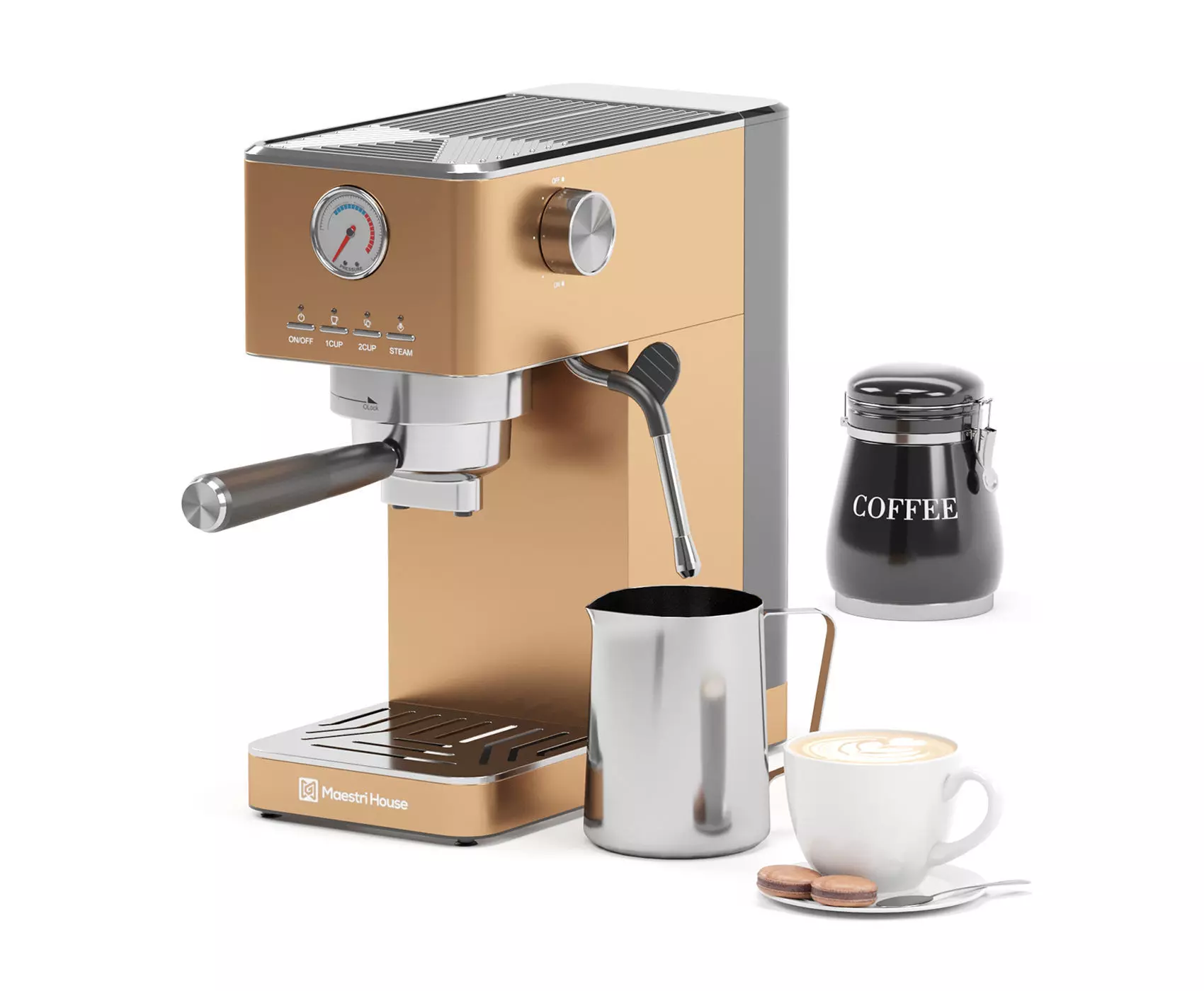 MAESTRI HOUSE espresso coffee machine 3D model_0