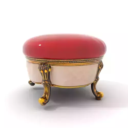 Elegant Red Ottoman model pack