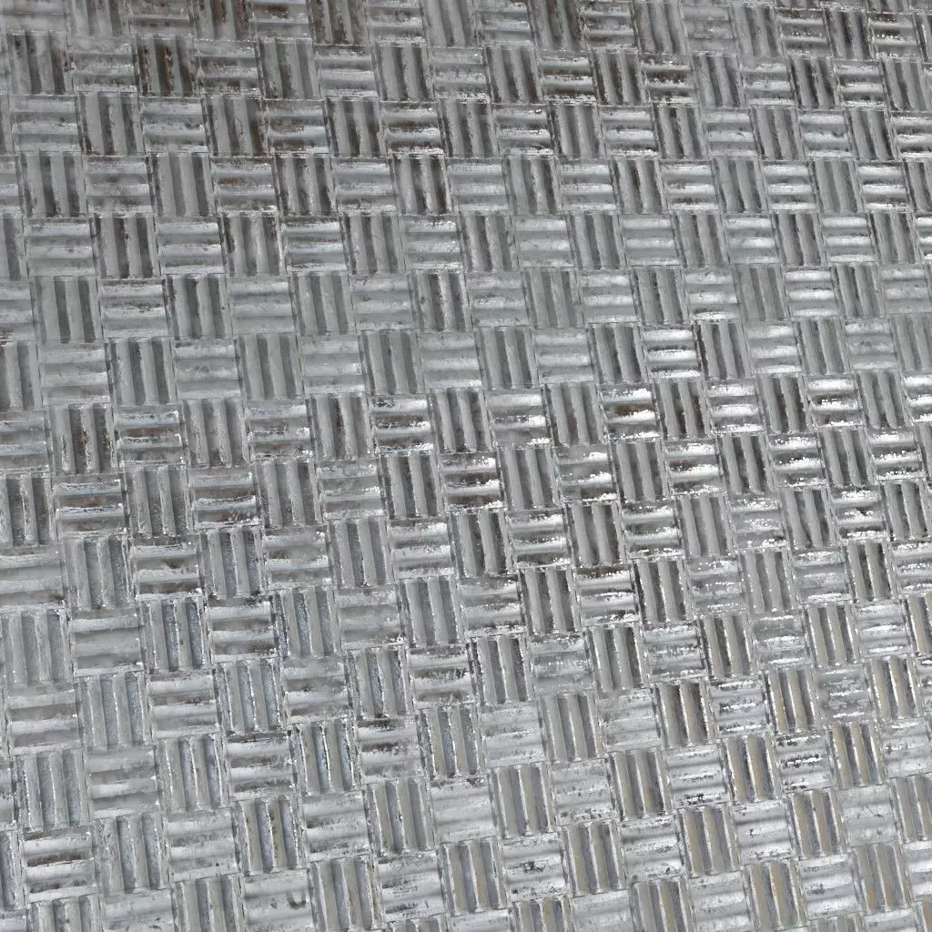 Pale Matte Directional Anti-Slip Metal PBR Seamless Texture_2