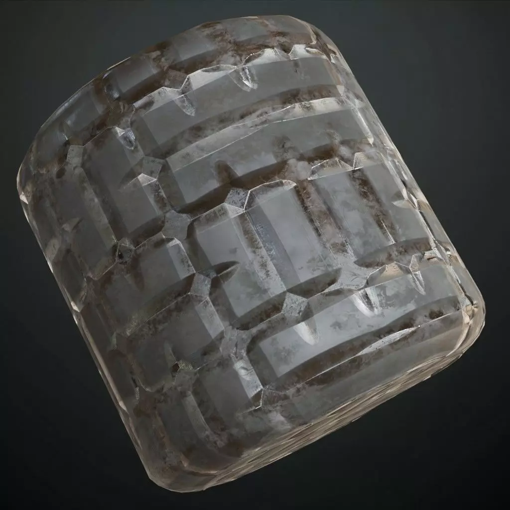 Dark Rough Slatted Metal Grate Cage PBR Seamless Texture_1