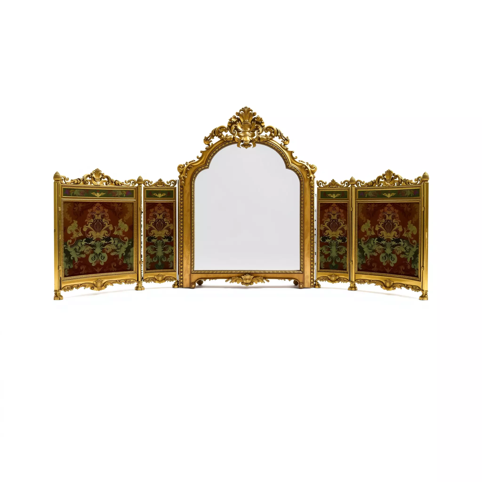 Ornate Gold Mirror model pack Low-poly 3D model_3