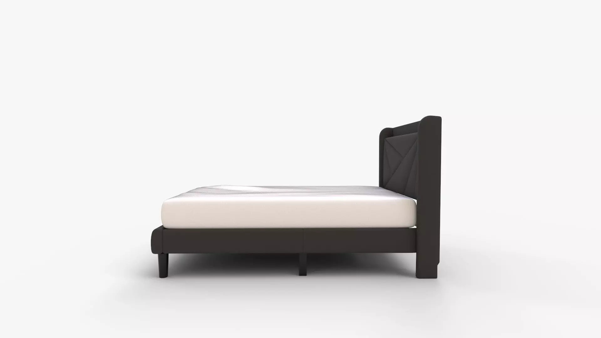 Feonase Queen Bed Frame with Type-C  and USB Ports 3D model_5