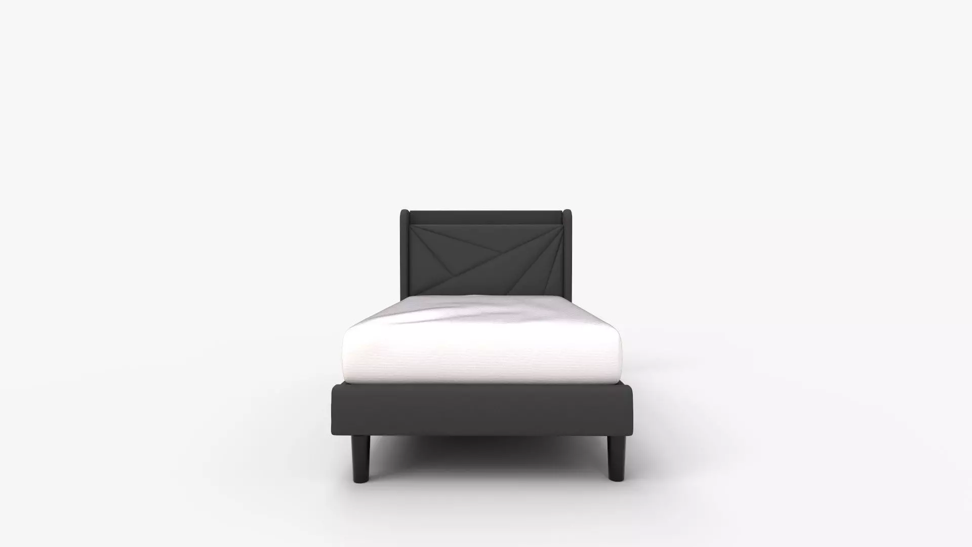 Feonase Queen Bed Frame with Type-C  and USB Ports 3D model_7