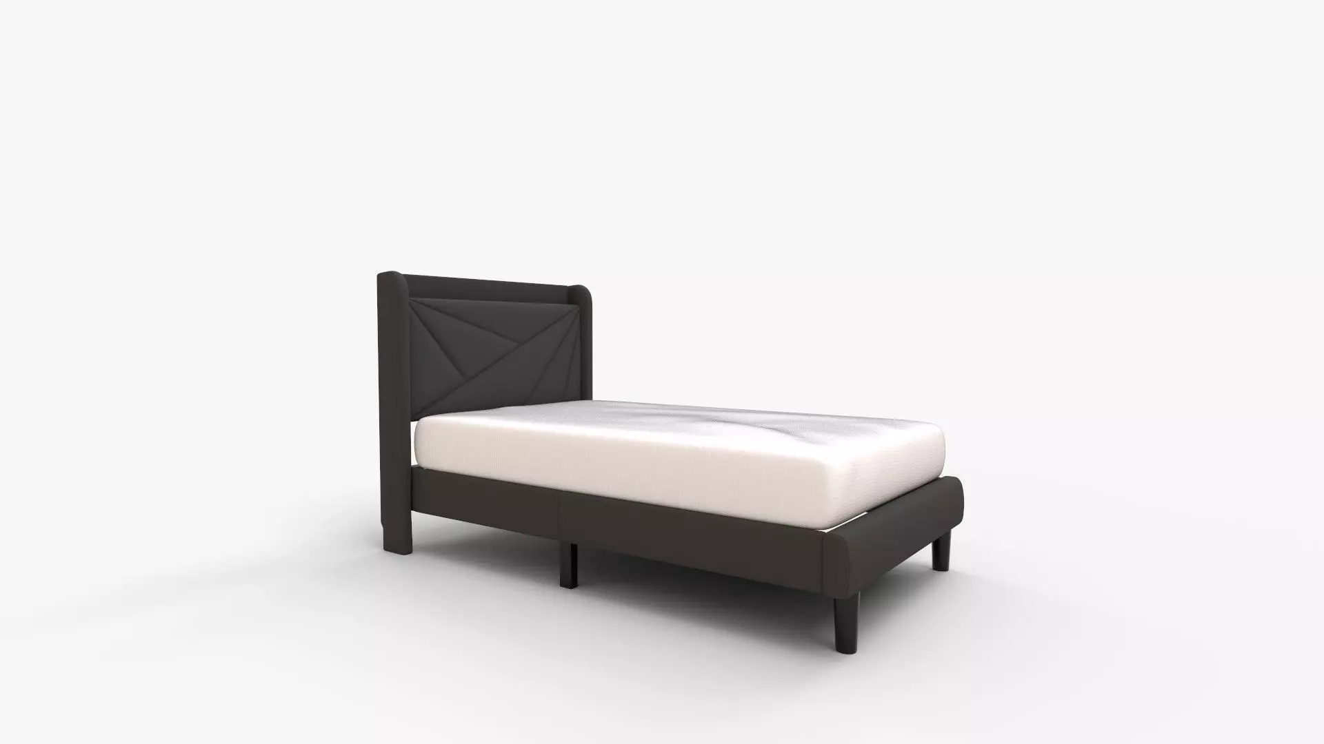 Feonase Queen Bed Frame with Type-C  and USB Ports 3D model_0