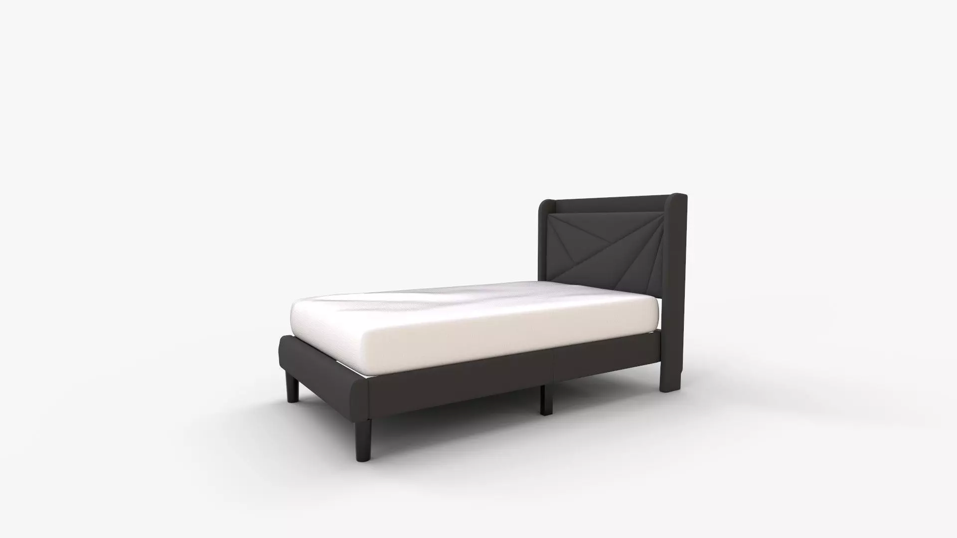 Feonase Queen Bed Frame with Type-C  and USB Ports 3D model_6