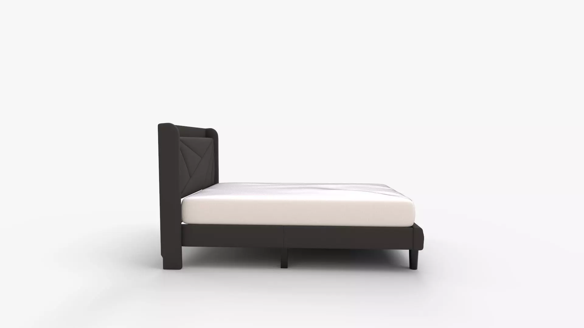 Feonase Queen Bed Frame with Type-C  and USB Ports 3D model_1
