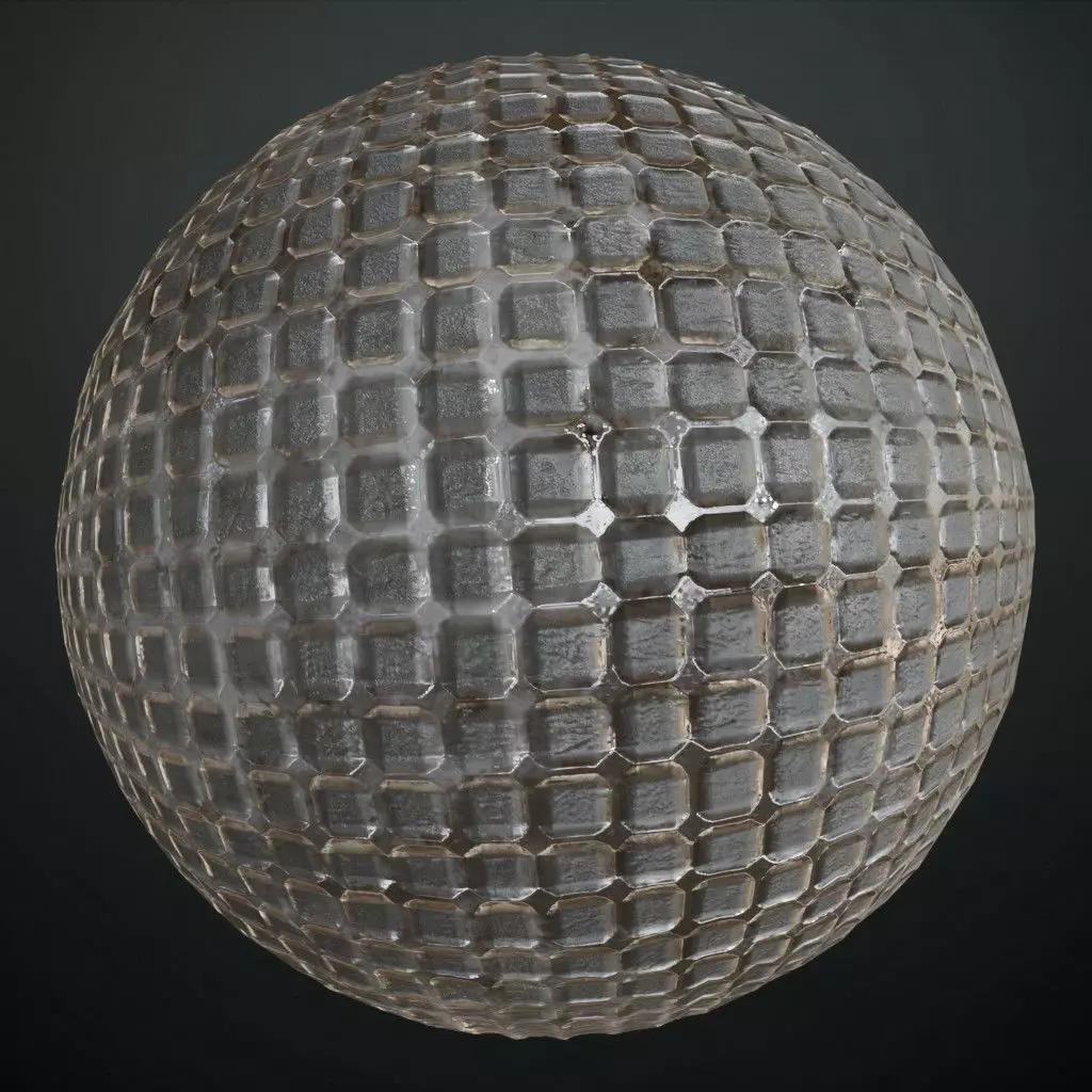 Padded Checkerboard Square Fabric PBR Seamless Texture_0