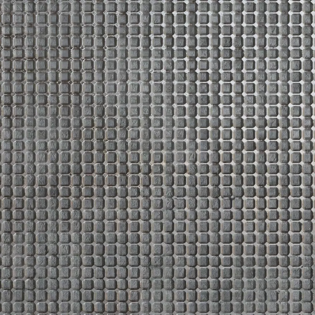 Padded Checkerboard Square Fabric PBR Seamless Texture_2