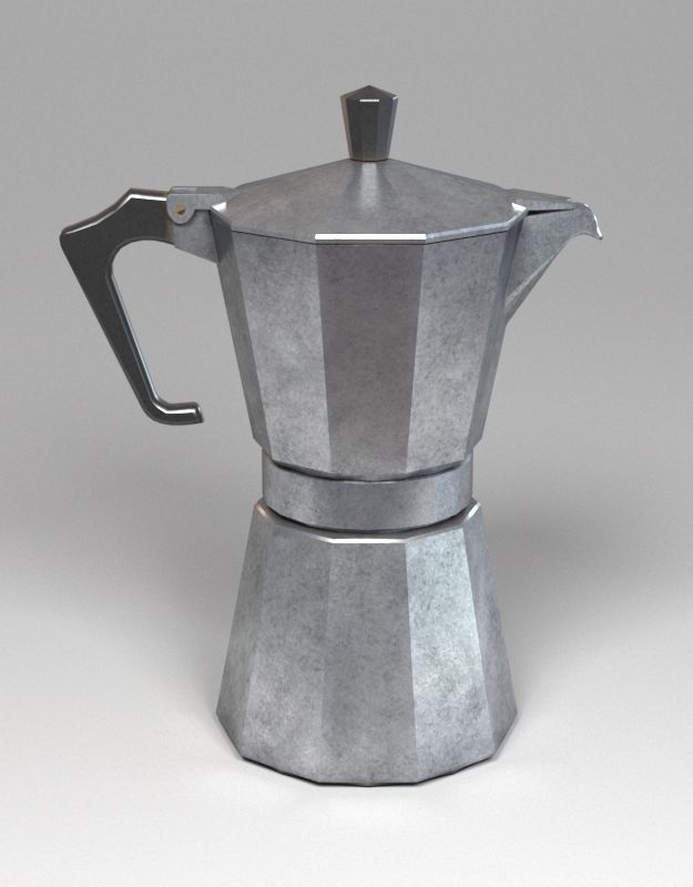 Vintage Italian CoffeeMaker 3D model_1