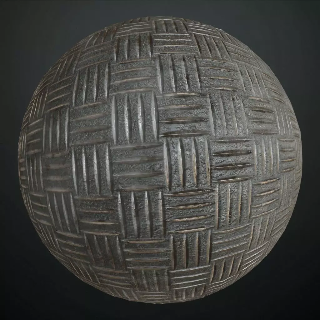 Heavily Worn White Painted Metal PBR Seamless Texture_0