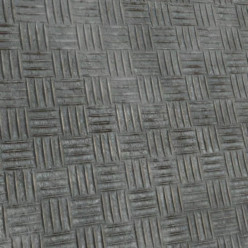 Heavily Worn White Painted Metal PBR Seamless Texture_3