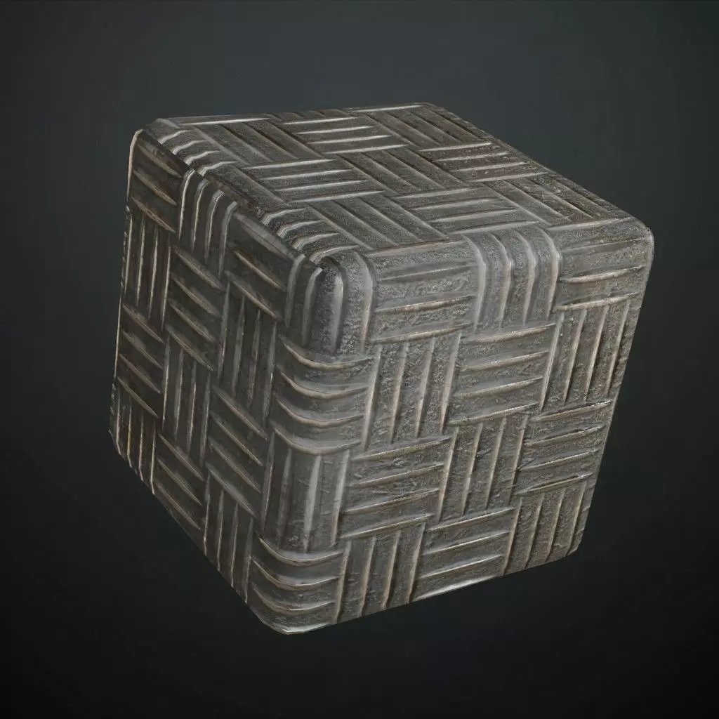 Heavily Worn White Painted Metal PBR Seamless Texture_4