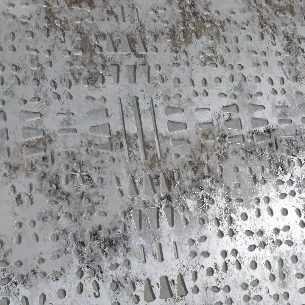 Clean Shiny Dark Corrugated Metal Siding PBR Seamless Texture_3