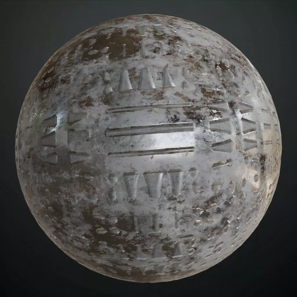 Clean Shiny Dark Corrugated Metal Siding PBR Seamless Texture_0