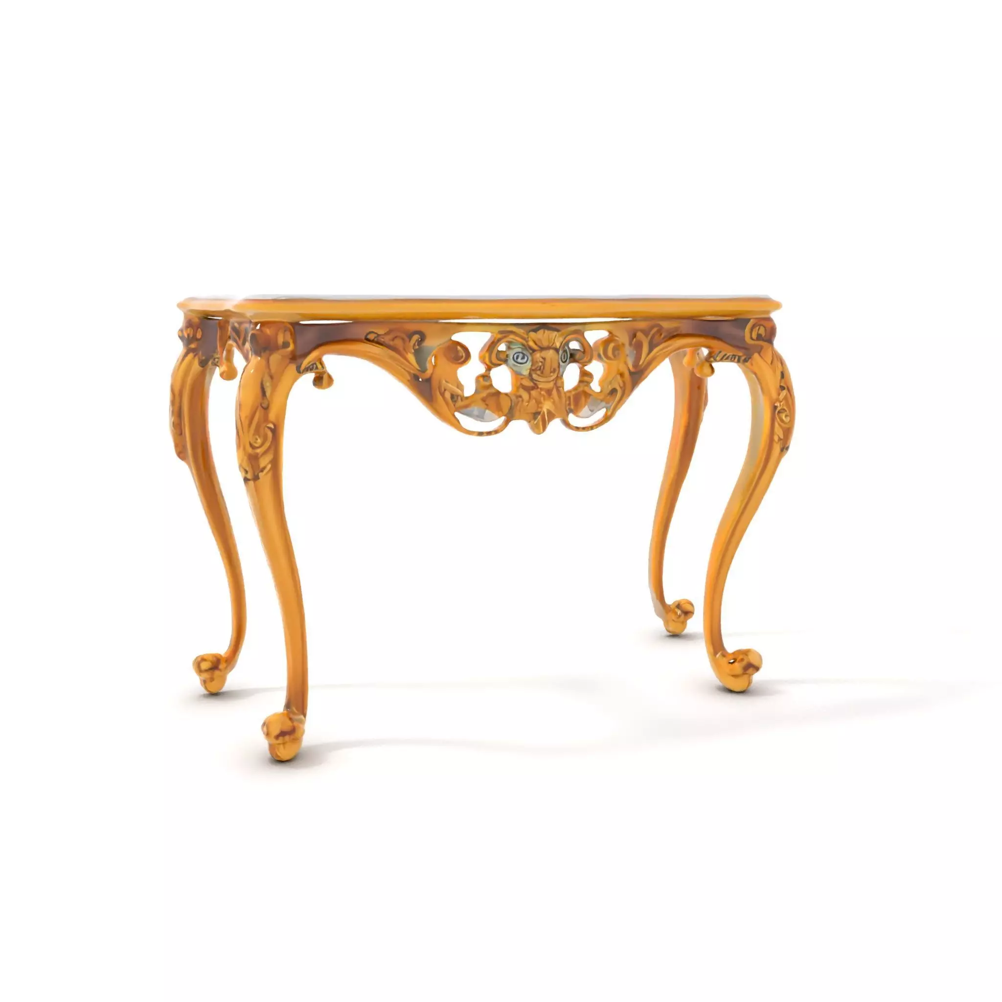 Baroque Gold Console Table model pack Low-poly 3D model_0