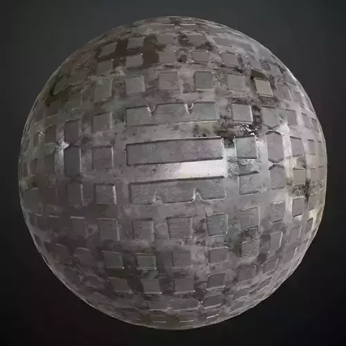 Worn Light Blue Rusty Corrugated Metal PBR Seamless Texture Worn Light Blue Rusty Corrugated Metal PBR Seamless Texture