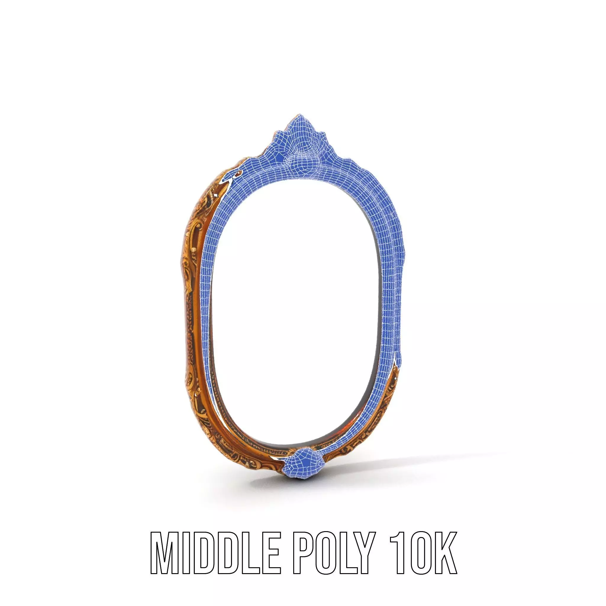 Elegant Gold Mirror model pack Low-poly 3D model_21