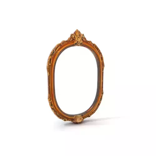 Elegant Gold Mirror model pack Low-poly 3D model