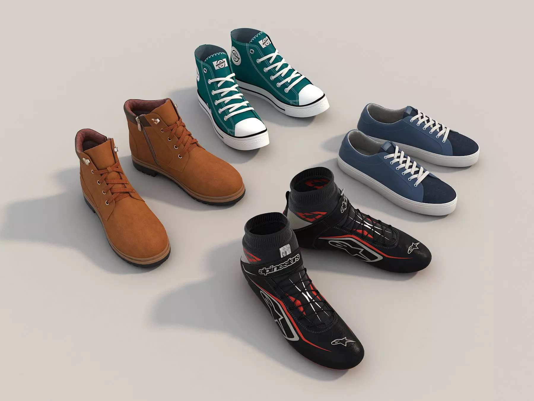 Shoes Collection 5 3D model_1