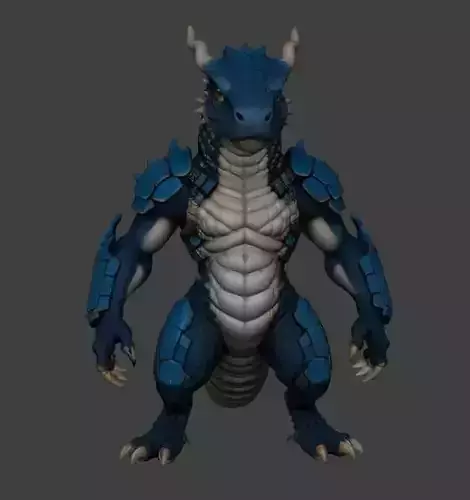 Dragon azul legendario