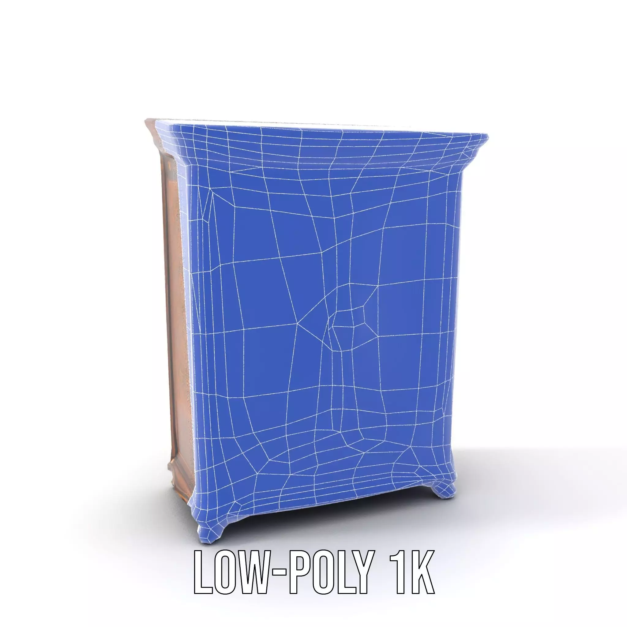 Ornate Wooden Wardrobe model pack Low-poly 3D model_22