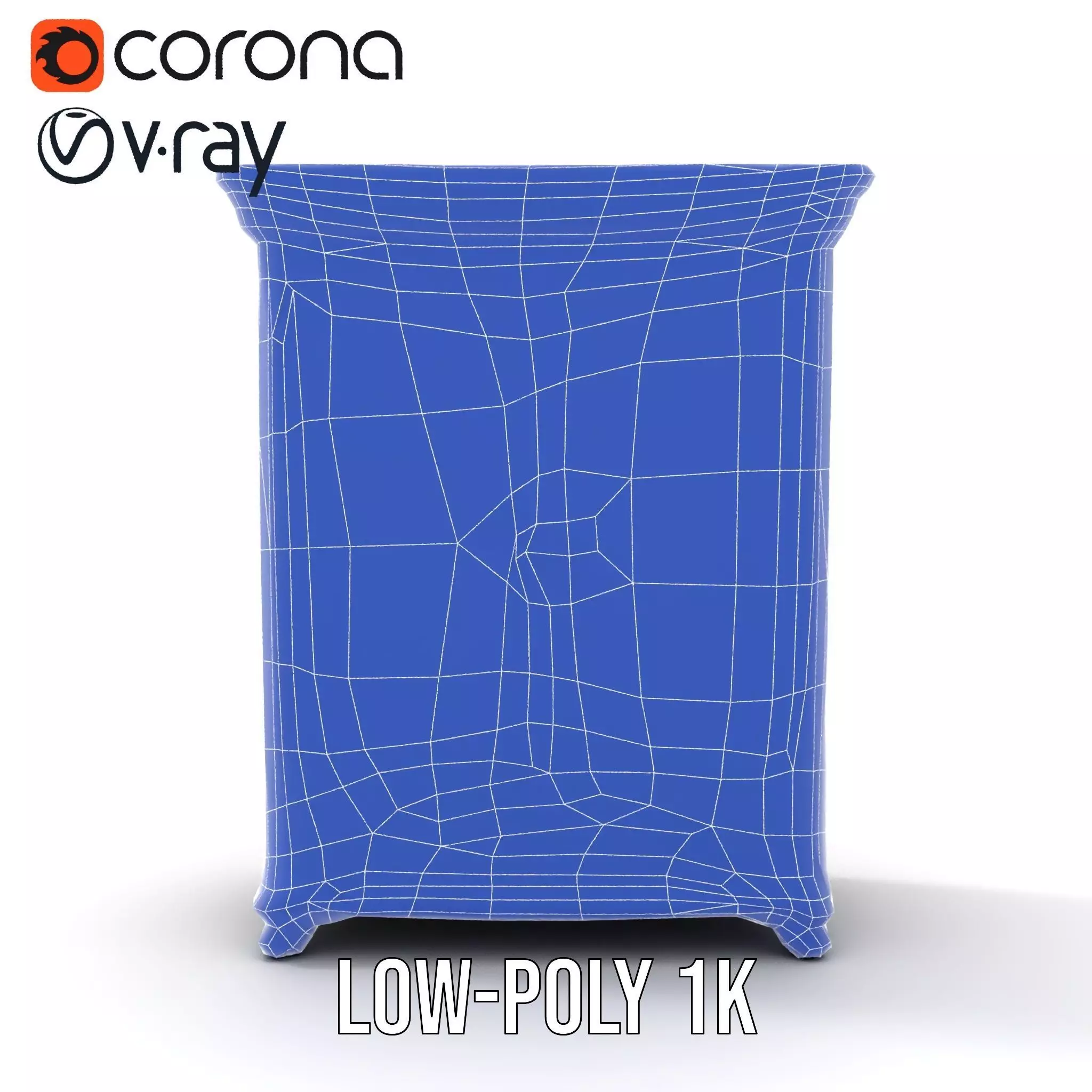 Ornate Wooden Wardrobe model pack Low-poly 3D model_19