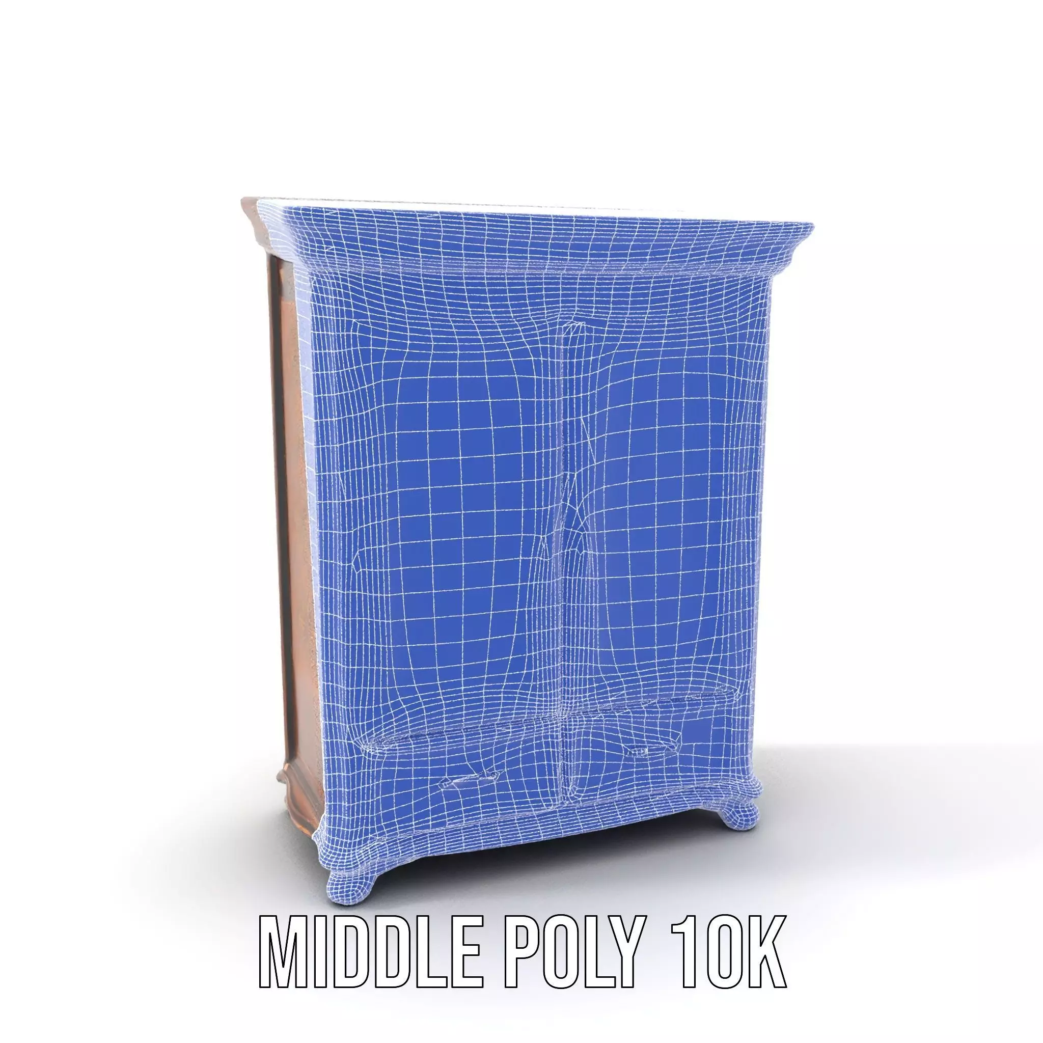 Ornate Wooden Wardrobe model pack Low-poly 3D model_21