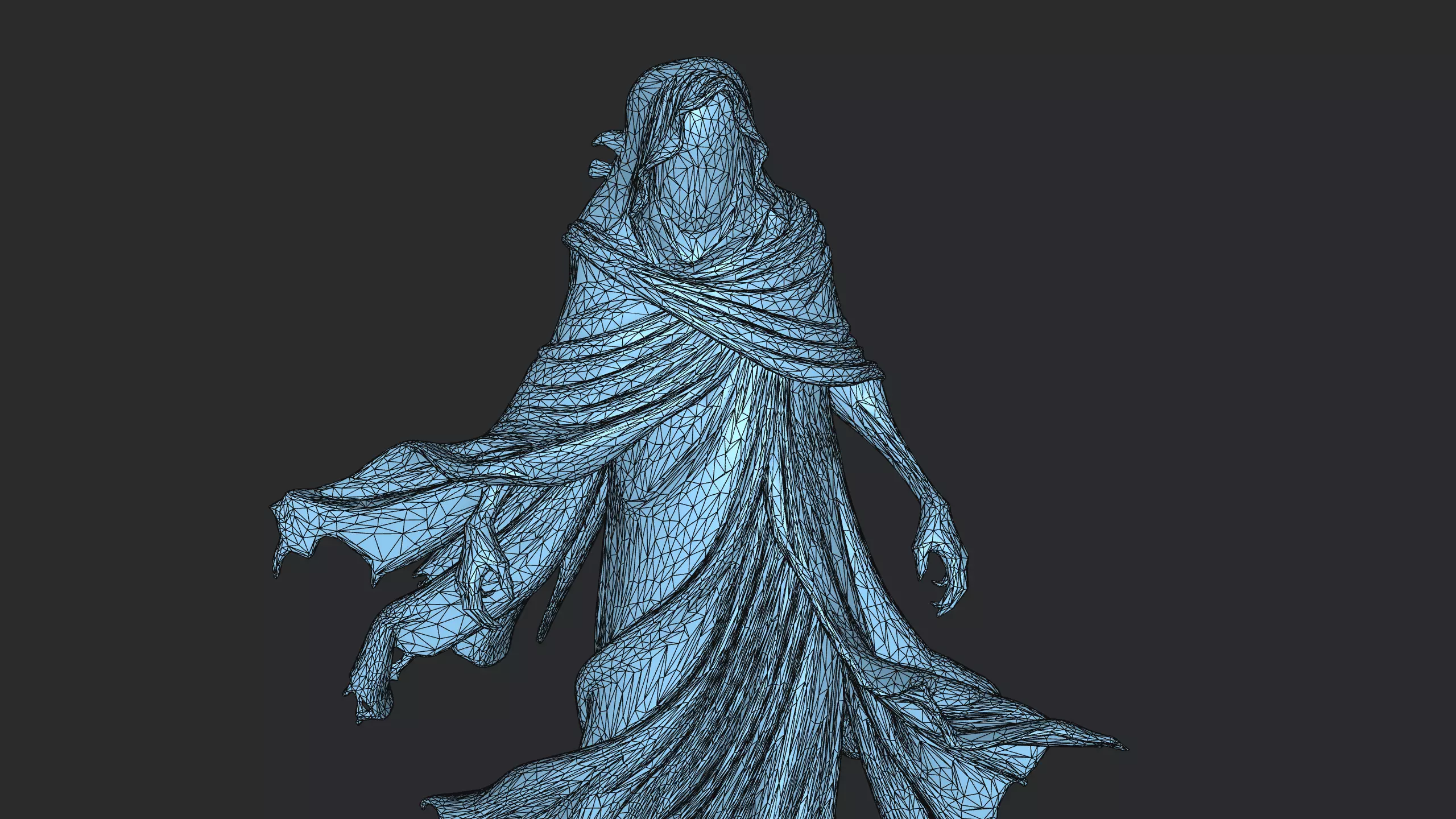 Headless Reaper Low-poly 3D model_10