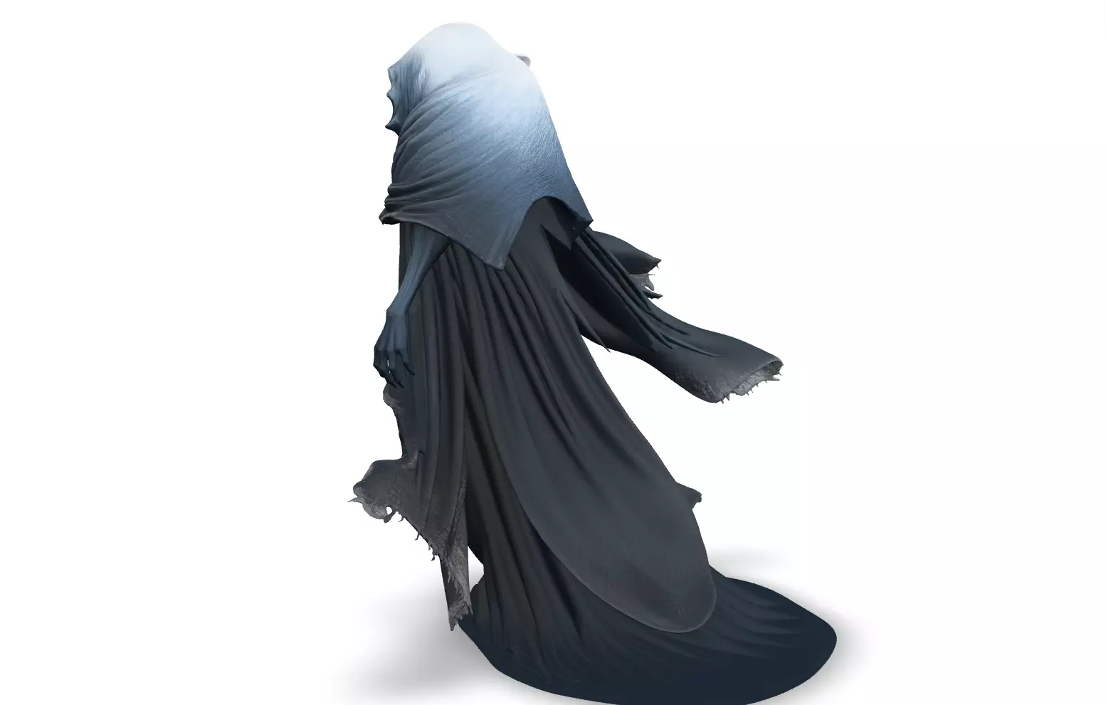 Headless Reaper Low-poly 3D model_7