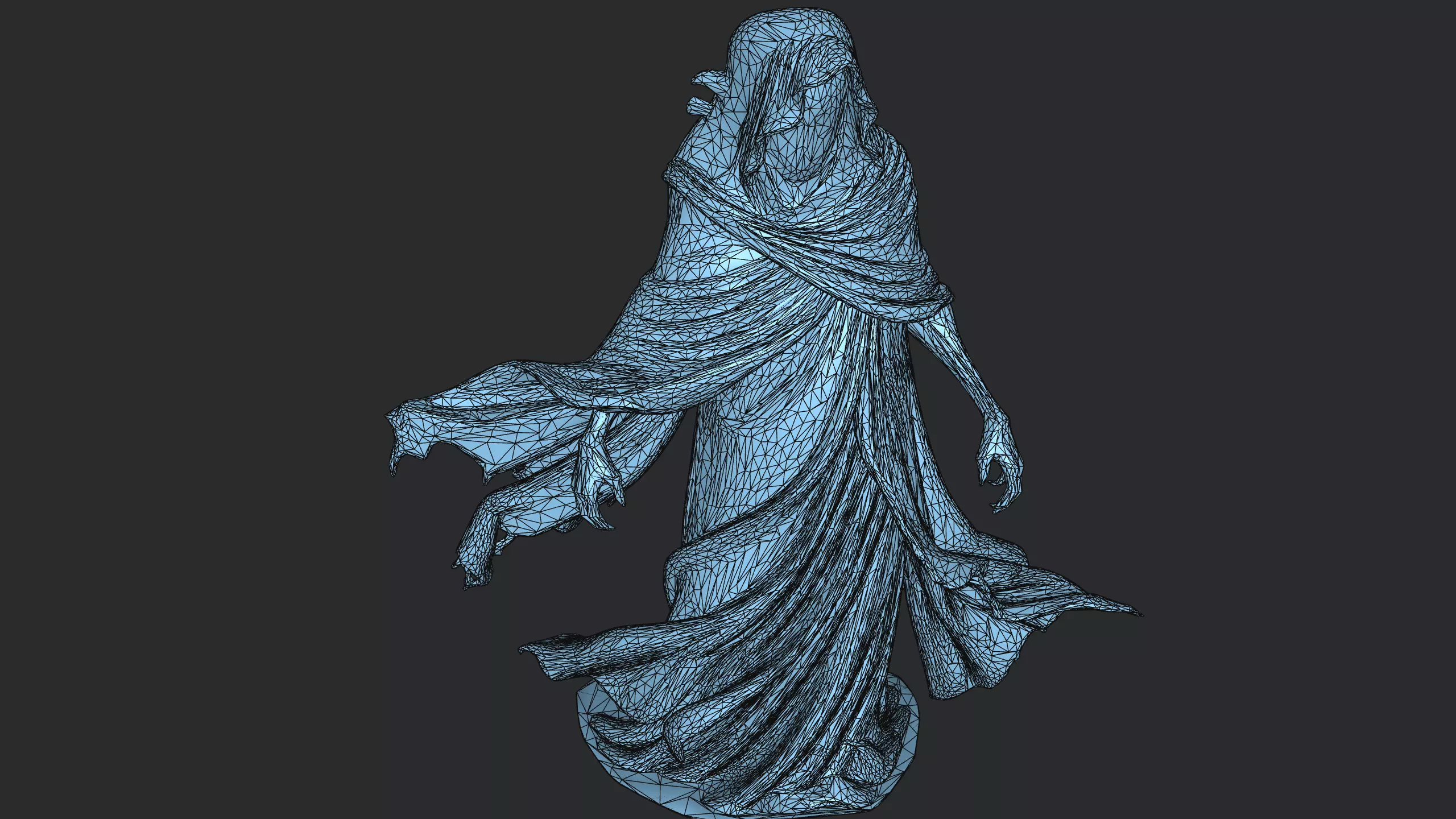Headless Reaper Low-poly 3D model_9