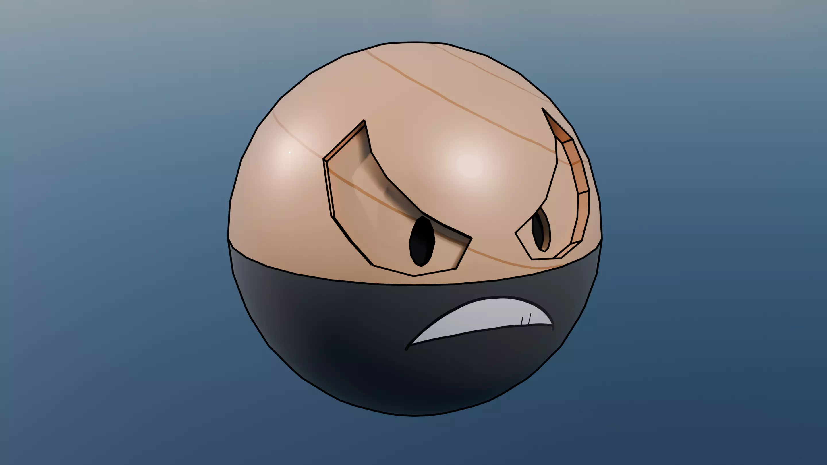 Pokemon Hisuian Electrode and Shiny version  Low-poly 3D model_2