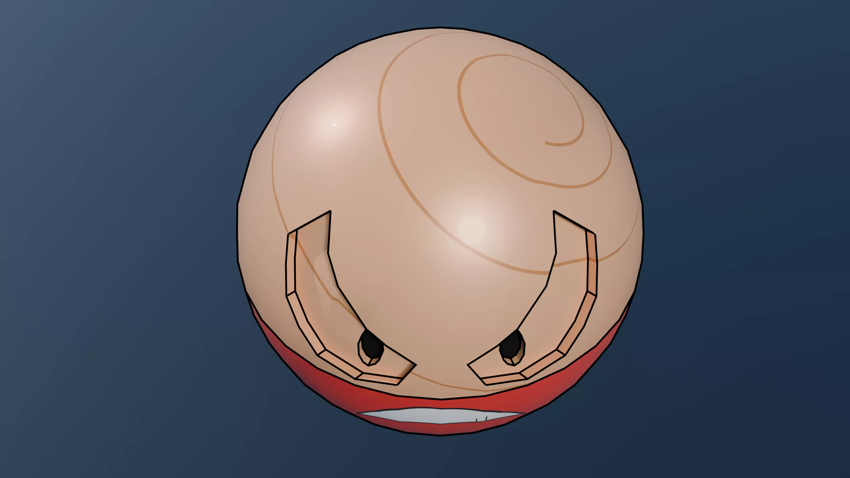 Pokemon Hisuian Electrode and Shiny version  Low-poly 3D model_5