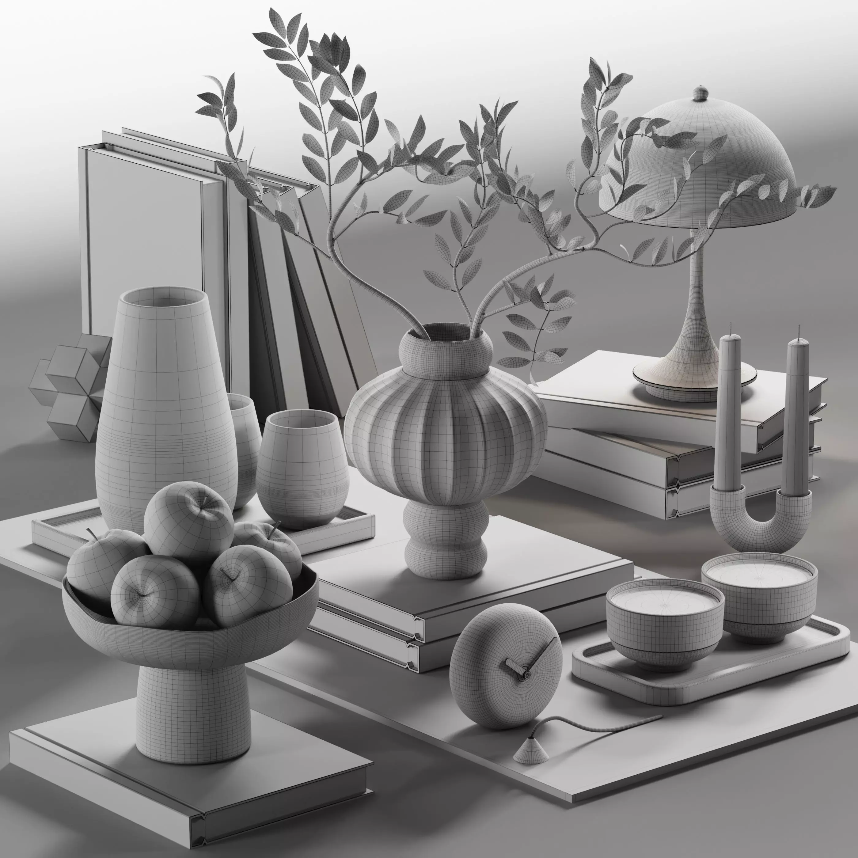 Decorative Set 43 3D model_6