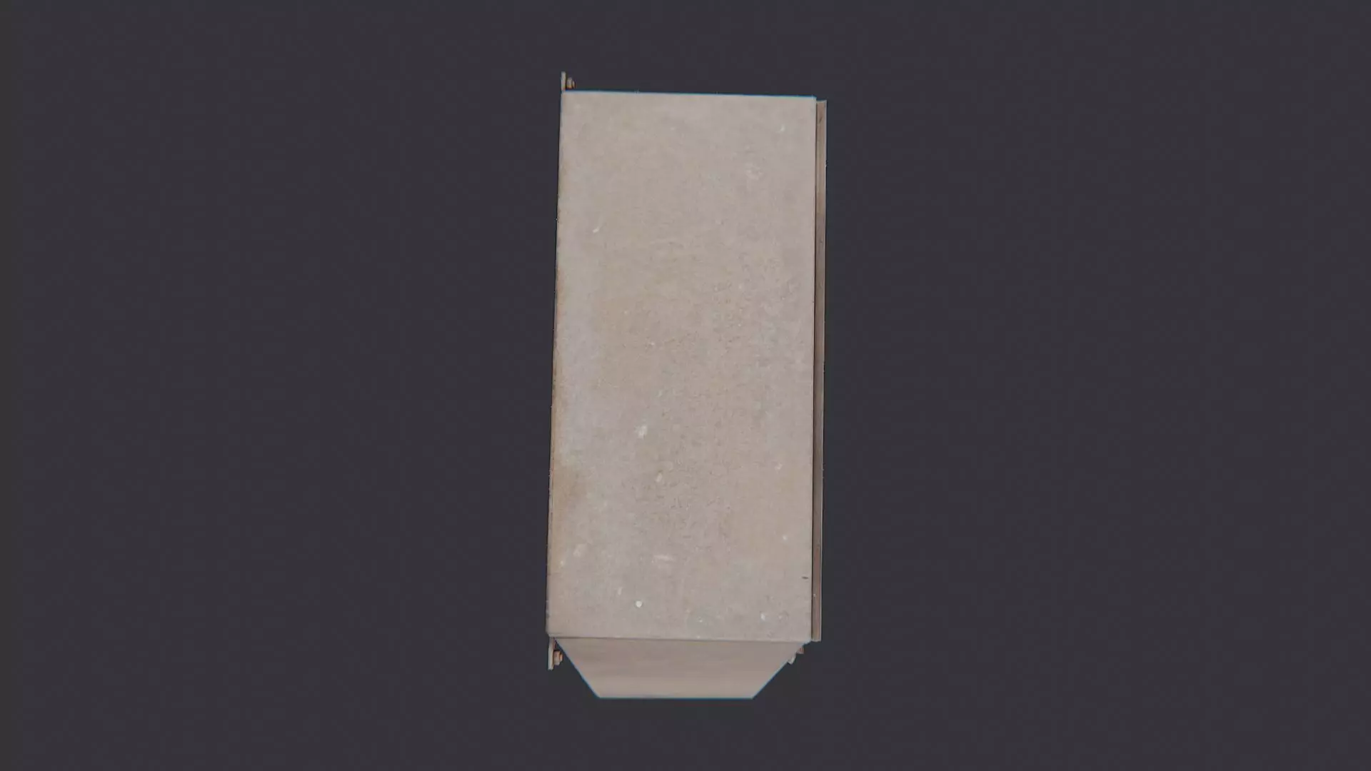 Rusty Electrical Distribution Box Metal Enclosure Low-poly 3D model_4