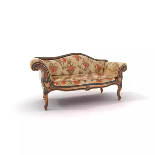 Elegance Floral Sofa model pack
