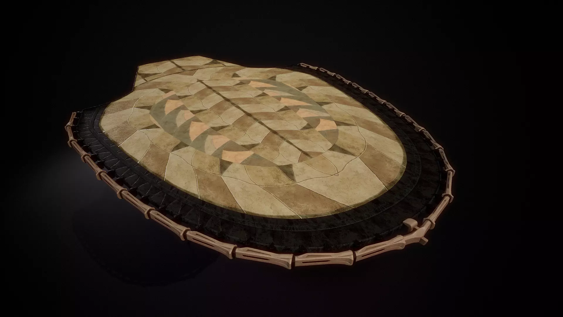 building 13 Low-poly 3D model_4