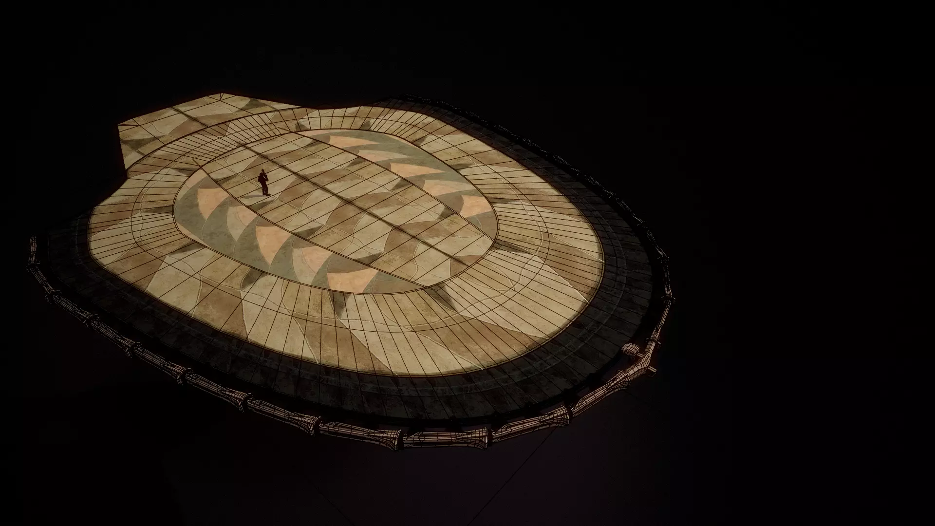 building 13 Low-poly 3D model_3