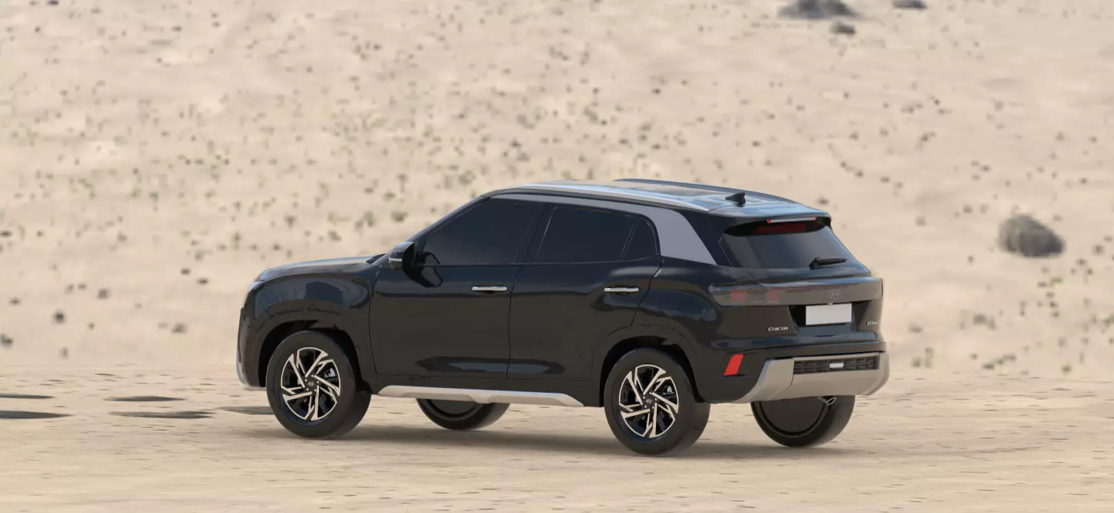 Hyundai Creta 2025 Exterior 3D Model 3D model_3