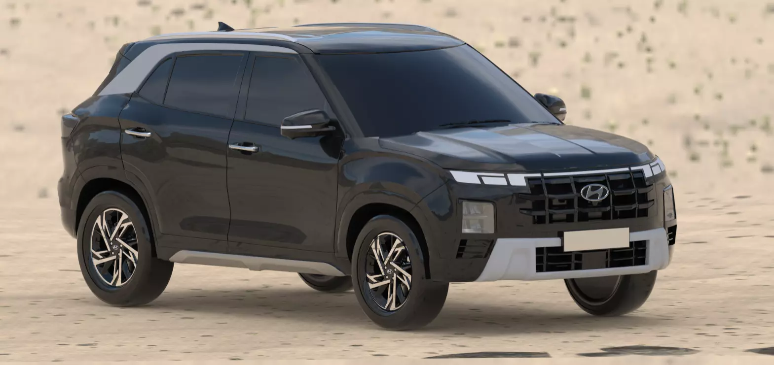 Hyundai Creta 2025 Exterior 3D Model 3D model_0