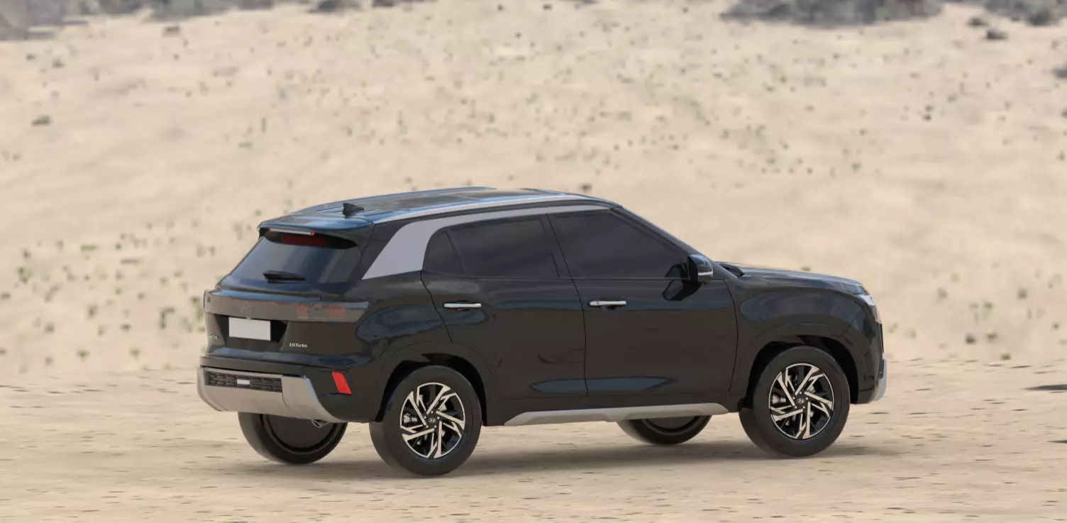 Hyundai Creta 2025 Exterior 3D Model 3D model_4