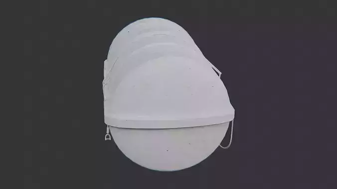 Liferaft for Recreational Watercraft Low-poly 3D model